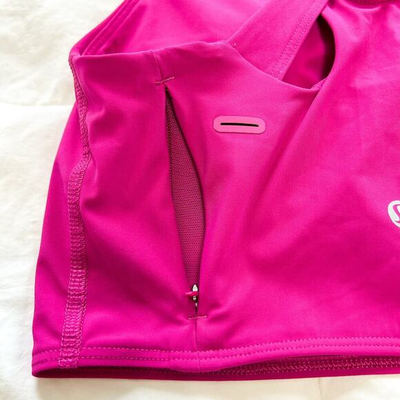 Lululemon Pace Rival Skirt & Stash It Bra Crop Top Pink Set Size 4 Tall - Picture 10 of 10